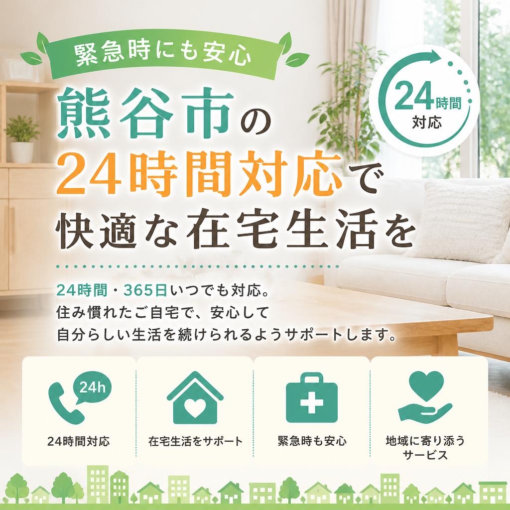 緊急時にも安心、熊谷市の24時間対応で快適な在宅生活を