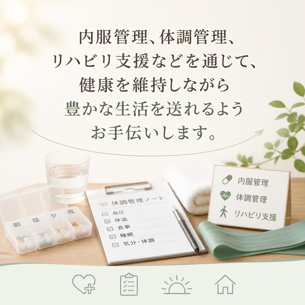 健康管理と生活サポート